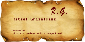 Ritzel Grizeldisz névjegykártya